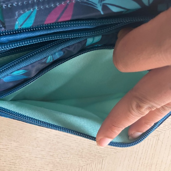 Lug Scoop Crossbody Bag Peacock Print | Travel - Every Day Use - Picture 10 of 14